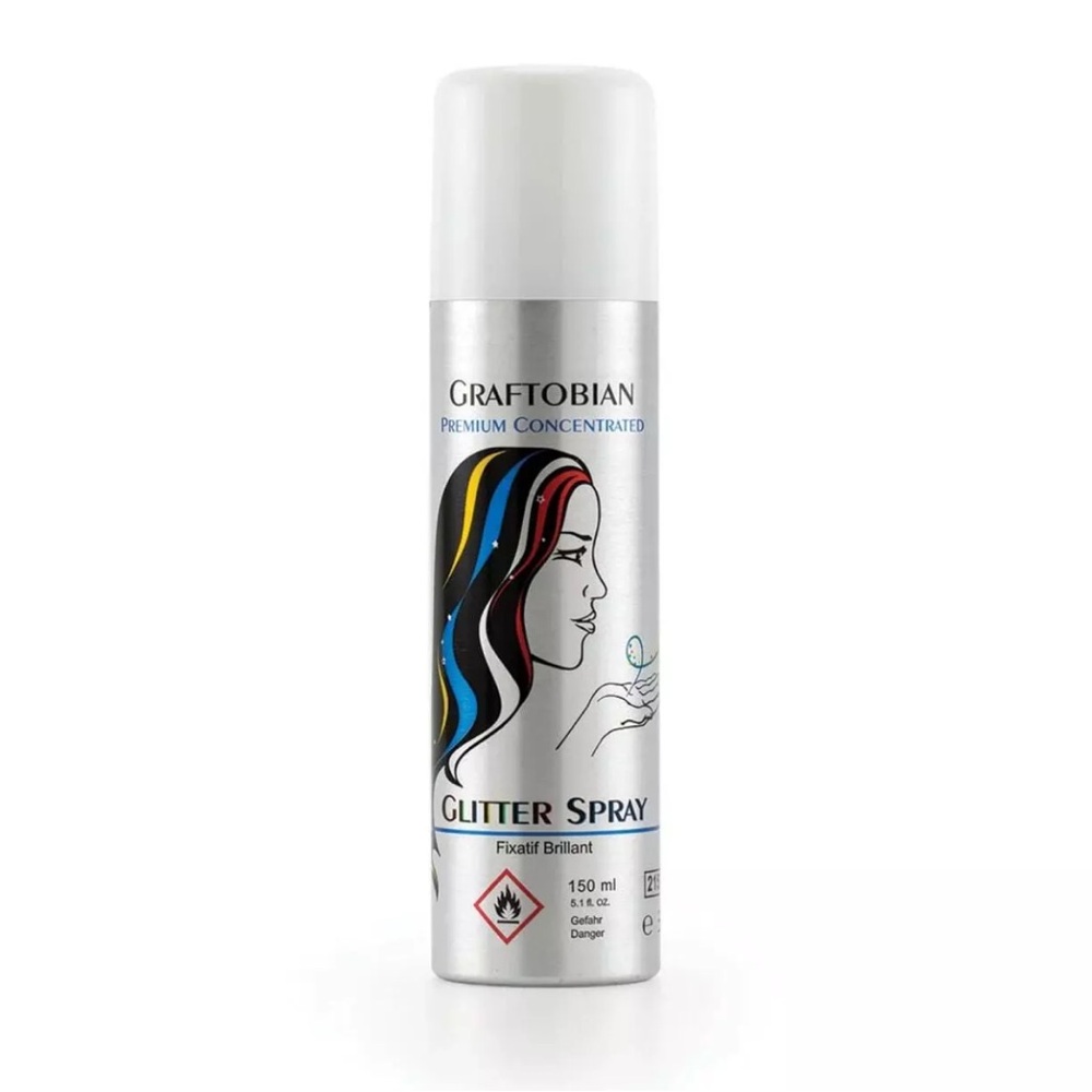 Graftobian Glitter hair Spray in red
